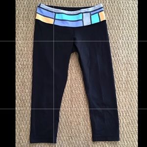 Lululemon Reversible Colorblock Cropped Leggings